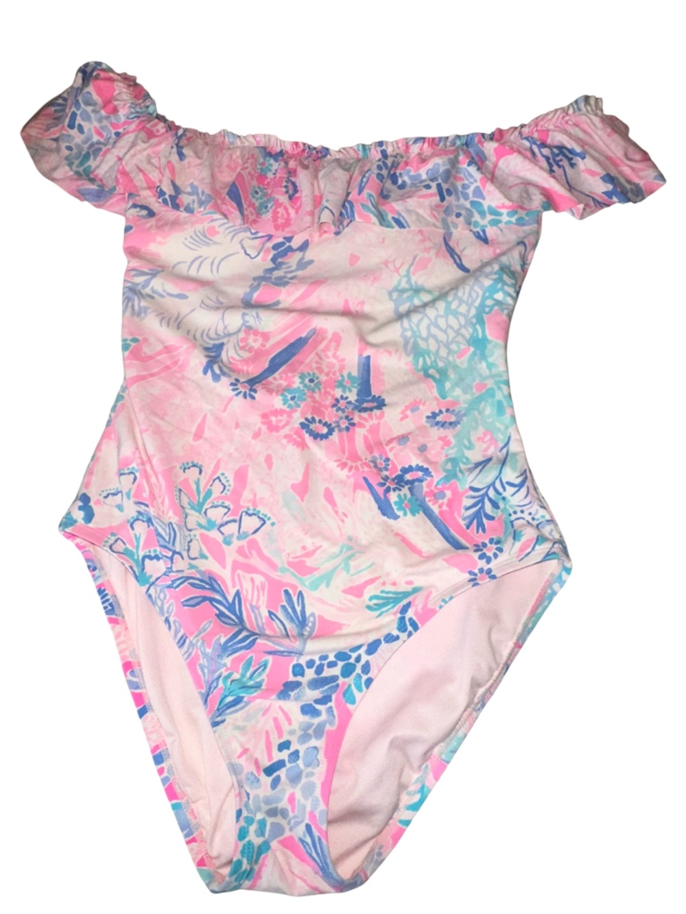 VINTAGE Lilly Pulitzer ruffled swimsuit size 6